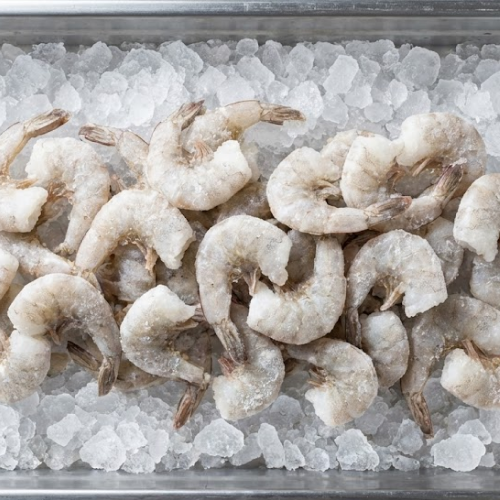 manta ocean ecuadorian white shrimp 41/50 (camarón) – headless shell on (hlso) | frozen block