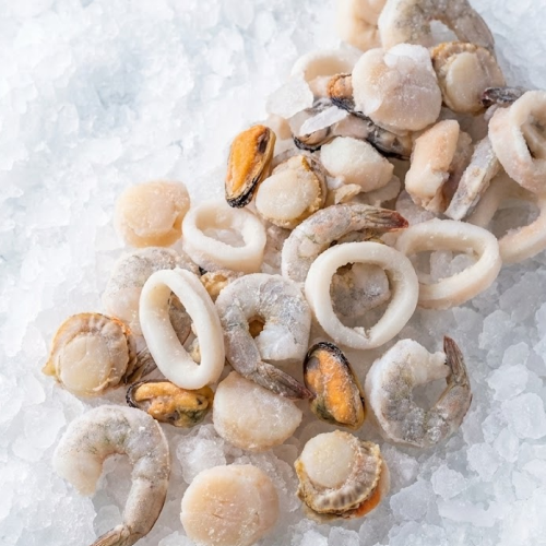 seafood mix china 14oz pkg