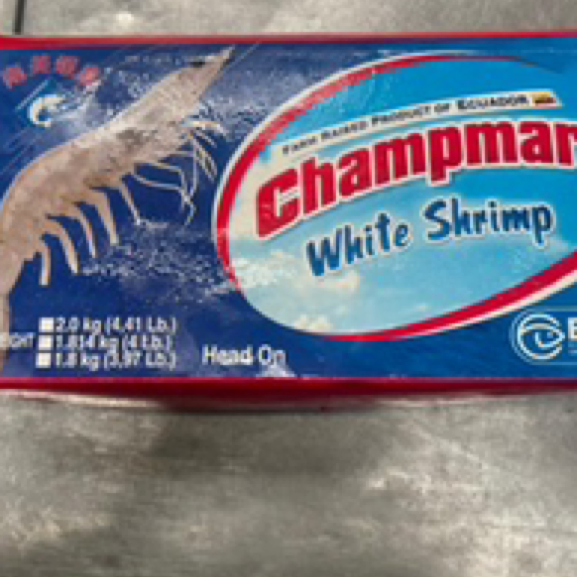 50/60 champmar shrimp ecuador 4 lbs block