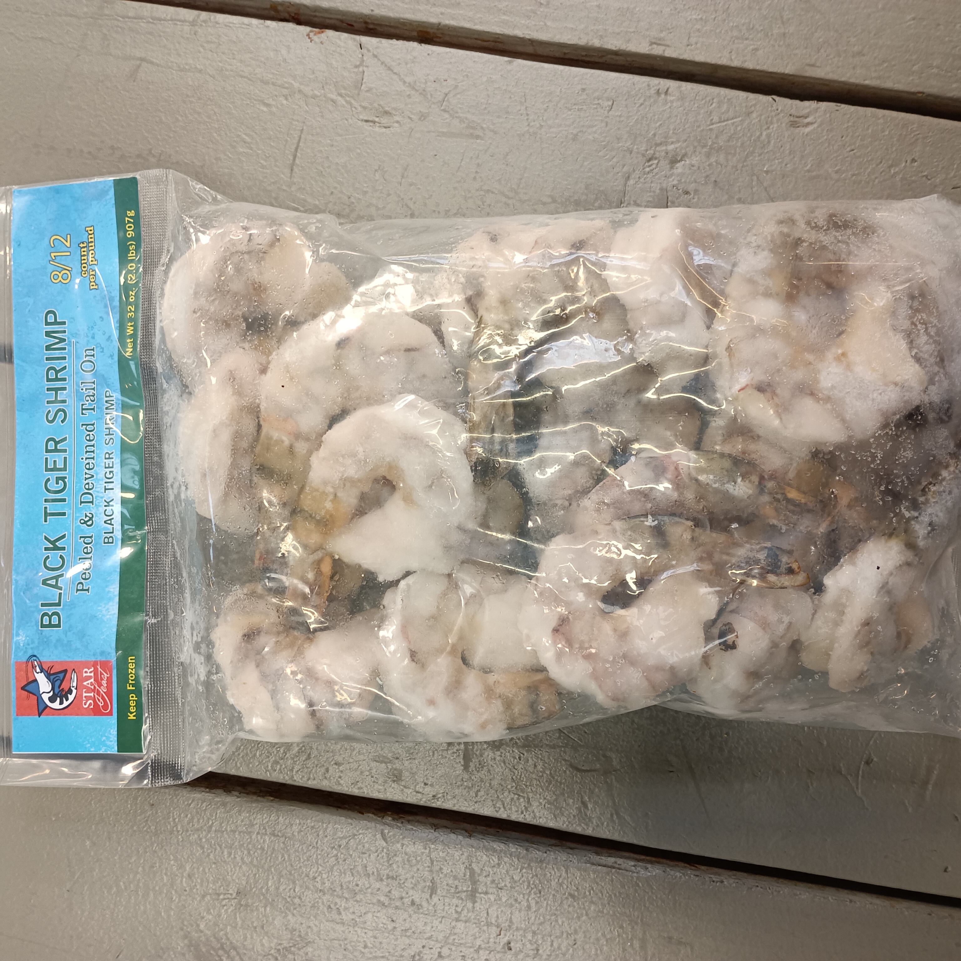 812 black tiger shrimp 2 lb
